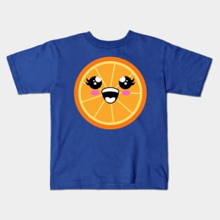 Cute Orange Kawaii Kids T-Shirt